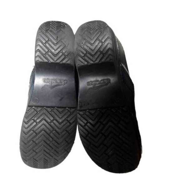 Dansko Size 40 Professional Slip On Clogs Blue/Green Reptile Animal Print - Picture 7 of 7